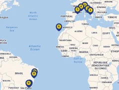 Mapa plavby